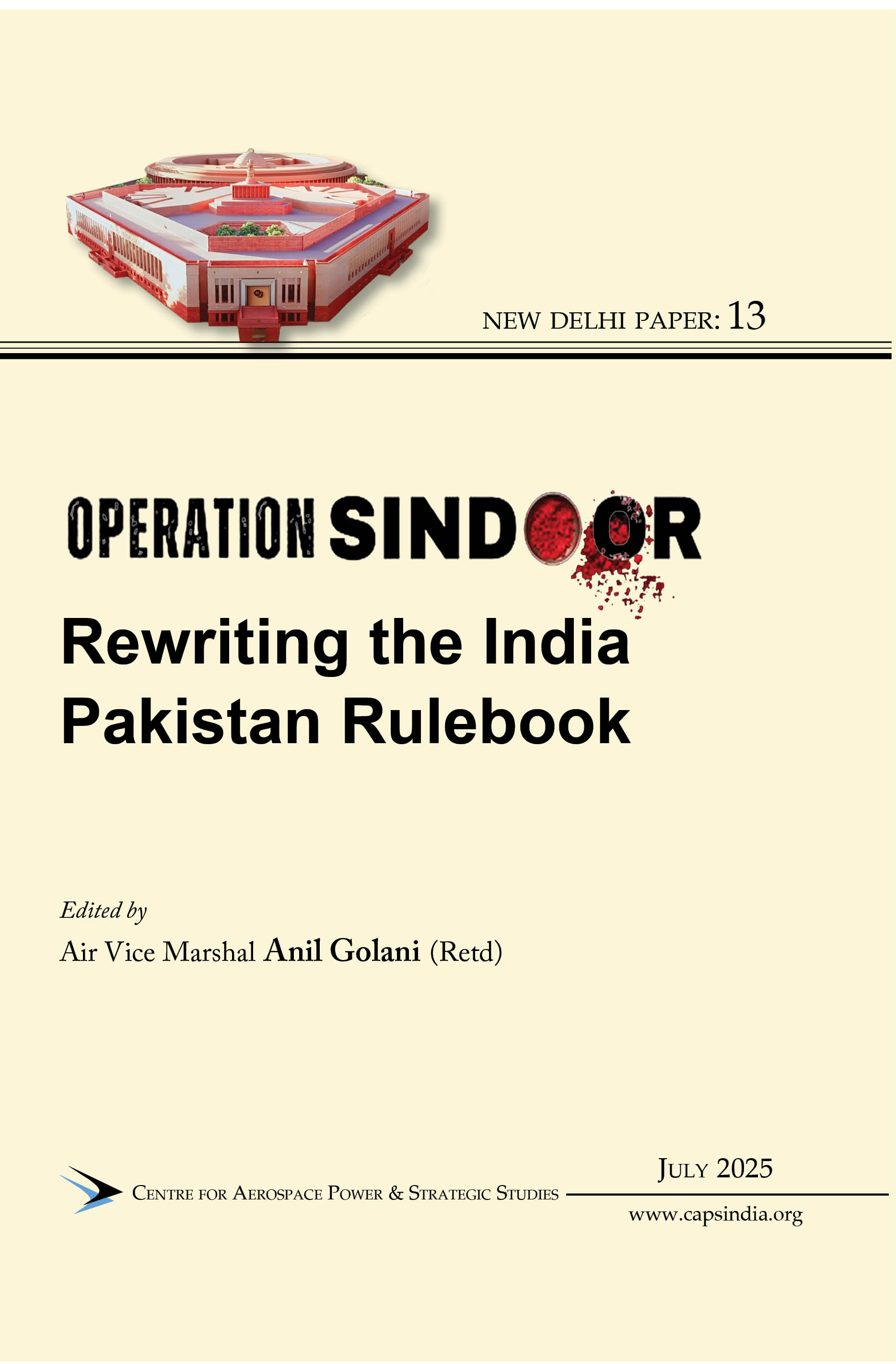 Cover of Operation Sindoor: Rewriting the India Pakistan Rulebook