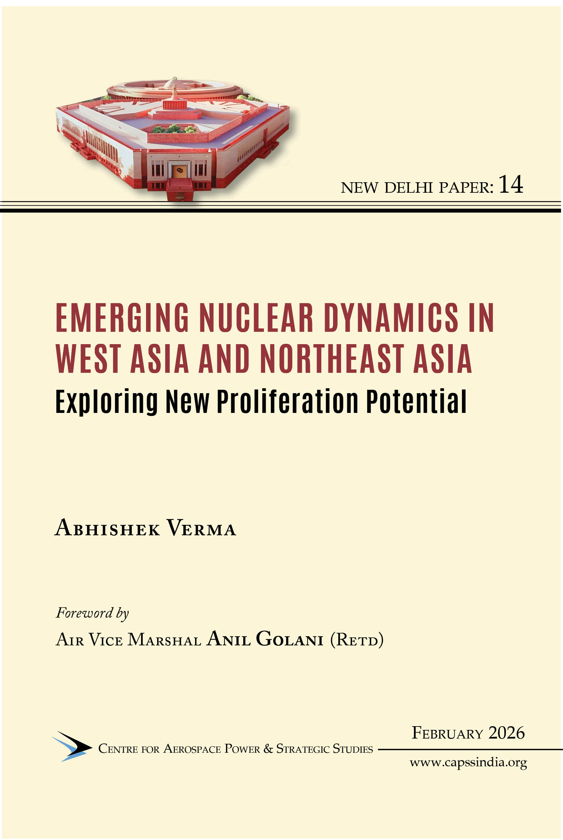 Cover of Emerging Nuclear Dynamics in West Asia and Northeast Asia: Exploring New Proliferation Potential
